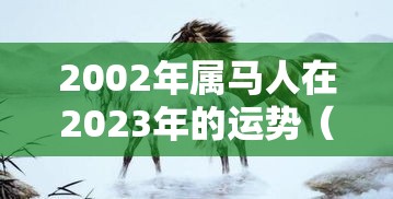 2002年属马人在2023年的运势（2002年属马人2023的全年运势）