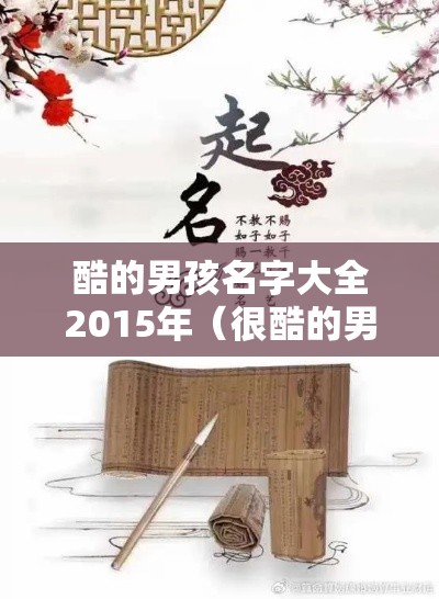 酷的男孩名字大全2015年（很酷的男孩名字）